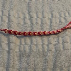 Pink and White Kids Friendship Bracelet